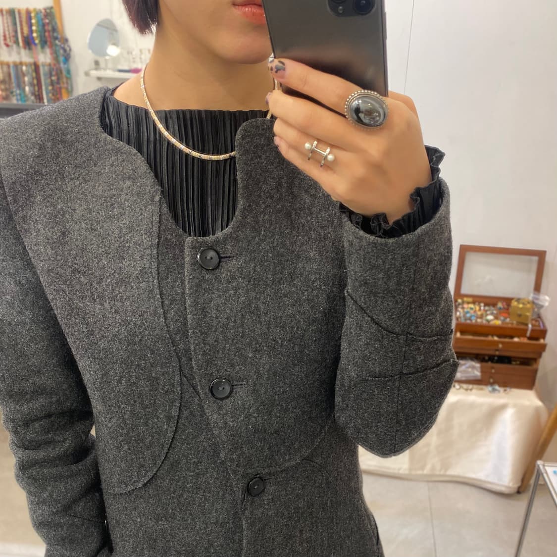 Italy omega 925silver necklace 상품이미지8