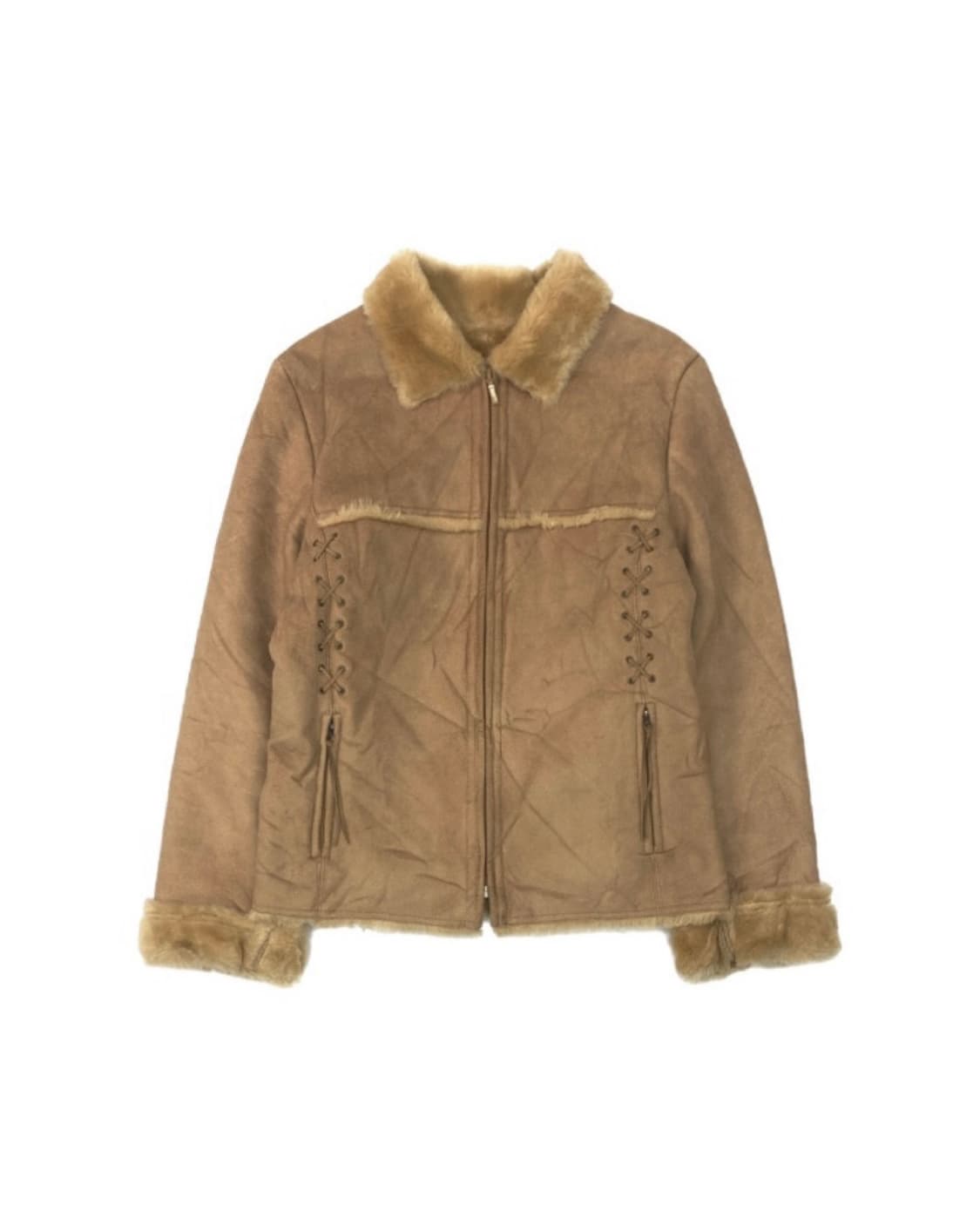 Sonia Rykiel Lace-up Shearling Jacket 상품이미지1