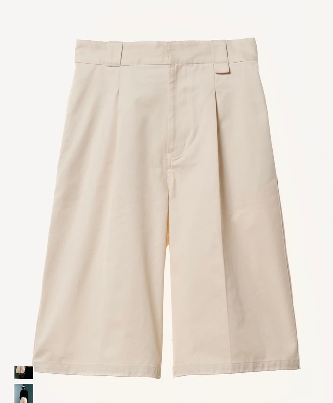자라 윌리차바리아 와이드핏 턱 디테일 버뮤다팬츠 상품이미지3