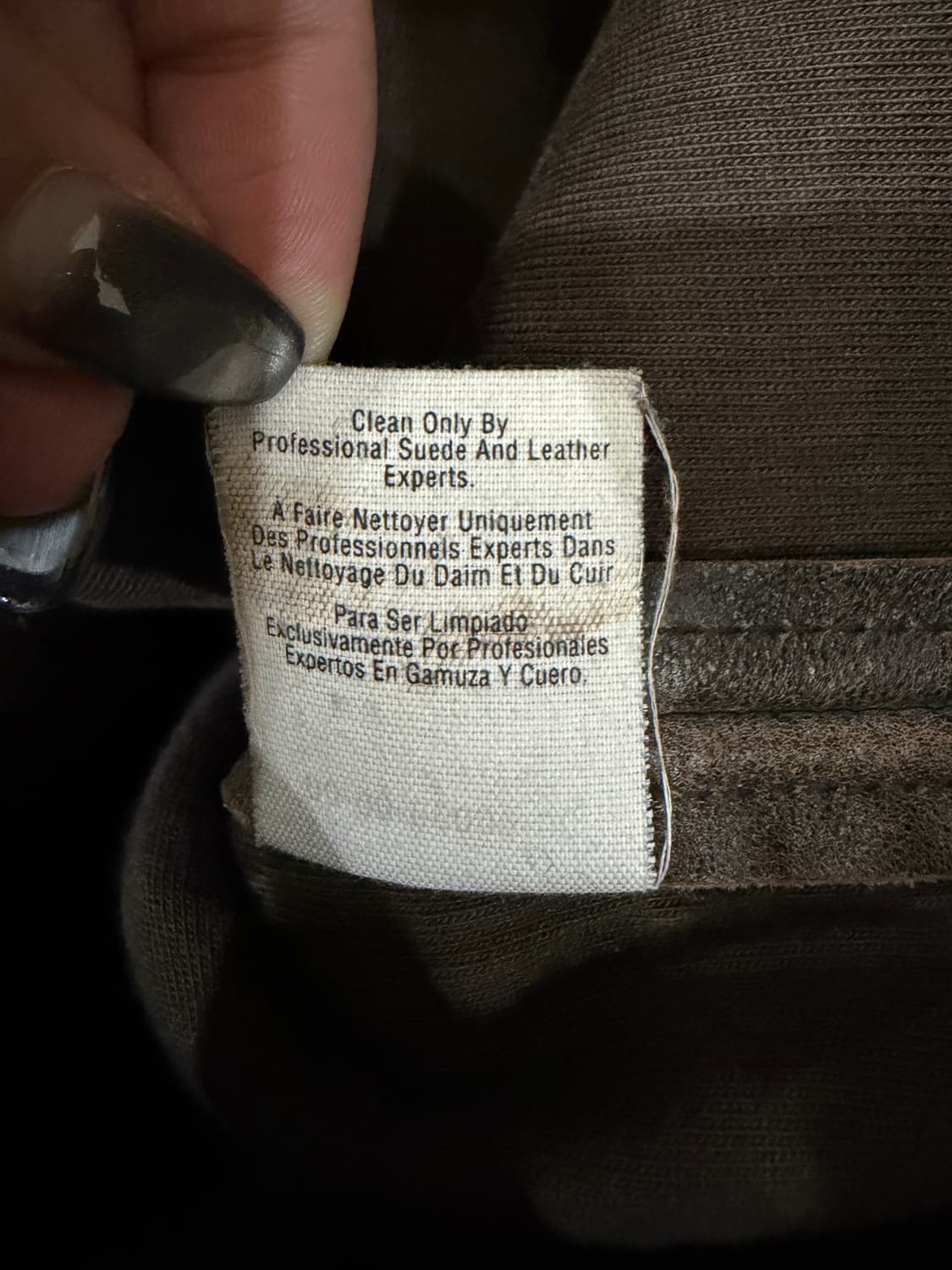 DKNY 빈티지 워시드 레더 자켓 상품이미지6