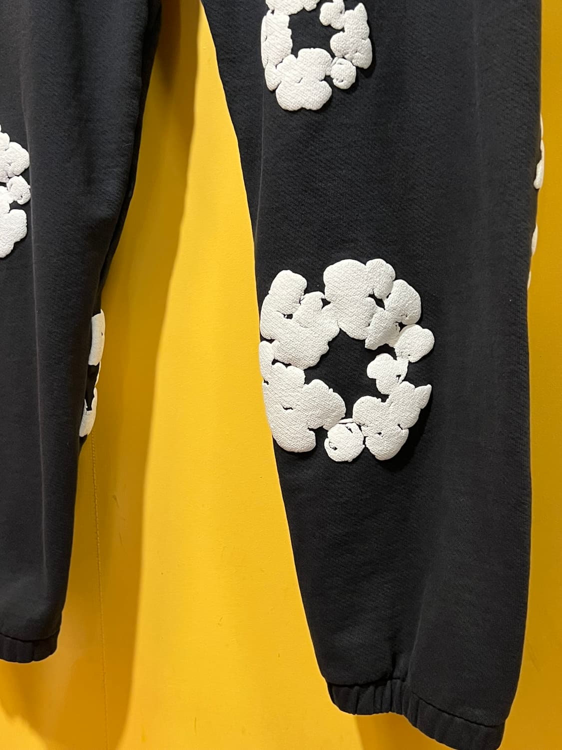 [XL] 데님 티어스 더 코튼 리쓰 스웨트팬츠 블랙 상품이미지5