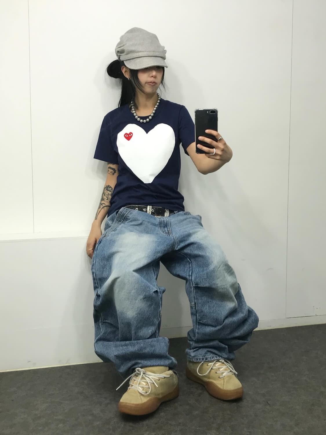  ♥꼼데가르송 레드하트 프린팅 티셔츠 ♥  상품이미지3