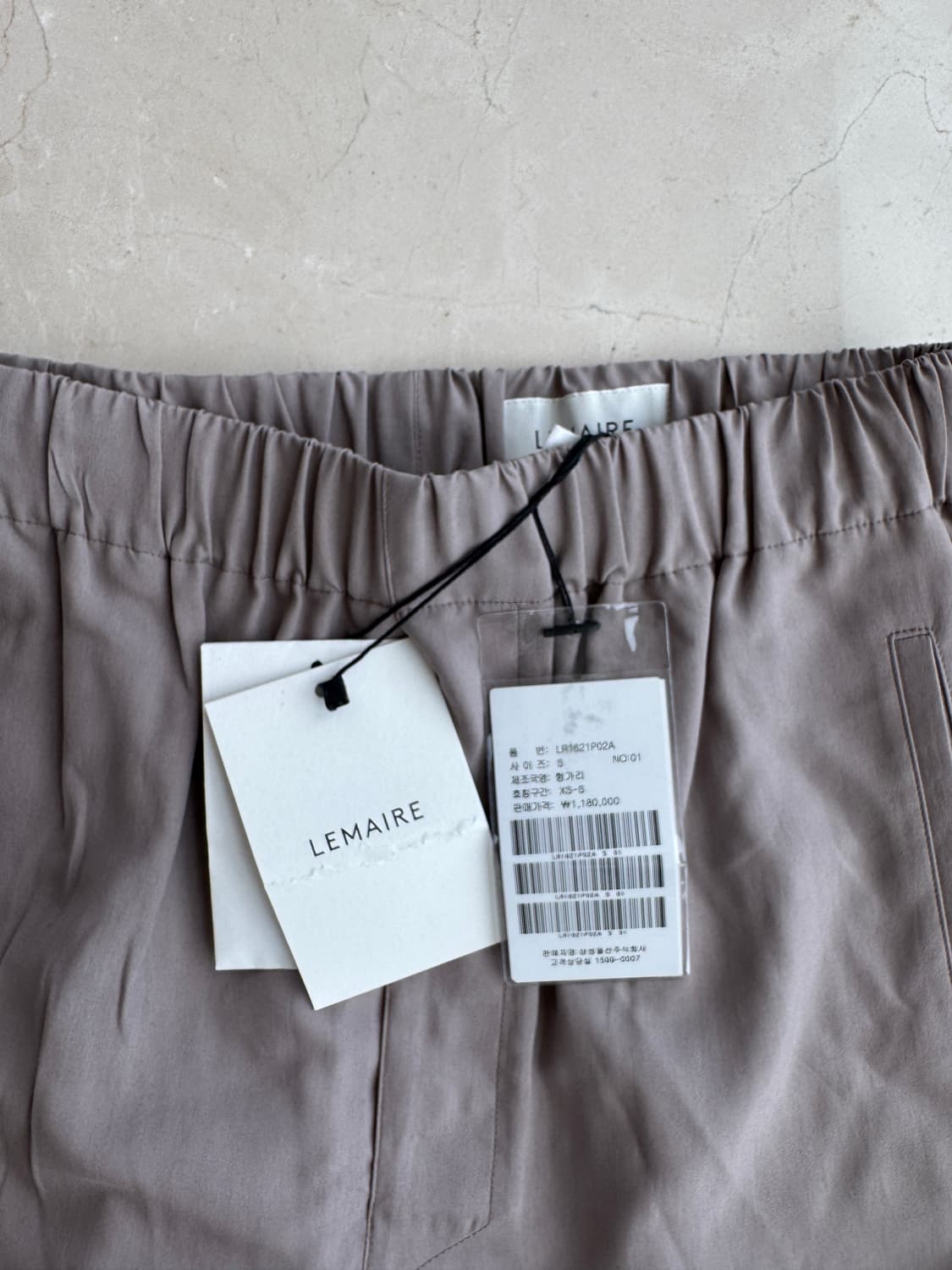 르메르 Lemaire 드라이 실크 릴렉스 팬츠 새상품 xs-s 상품이미지2