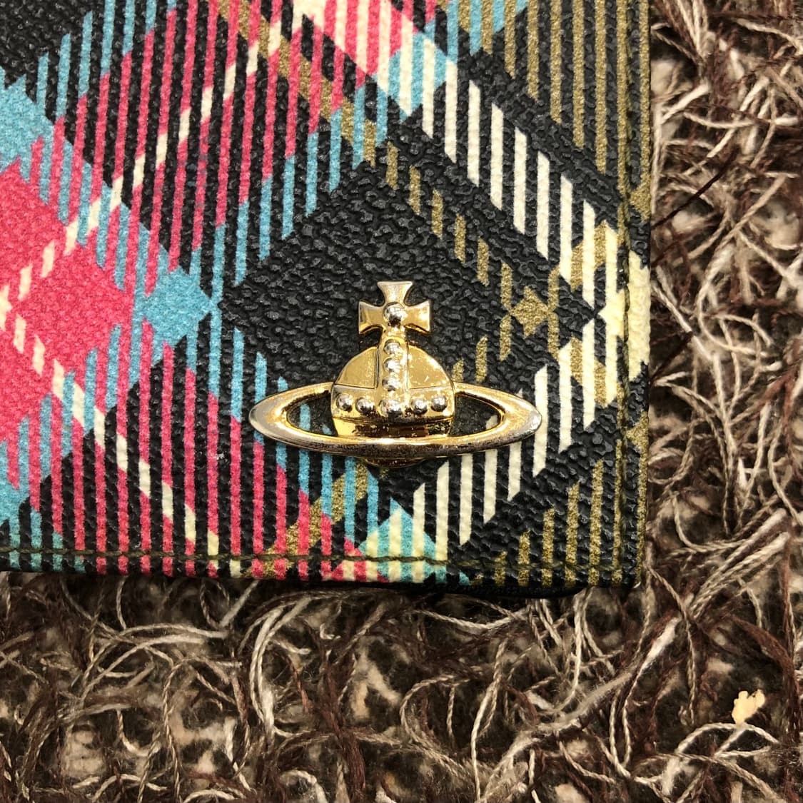 비비안웨스트우드 체크 반지갑 상품이미지2