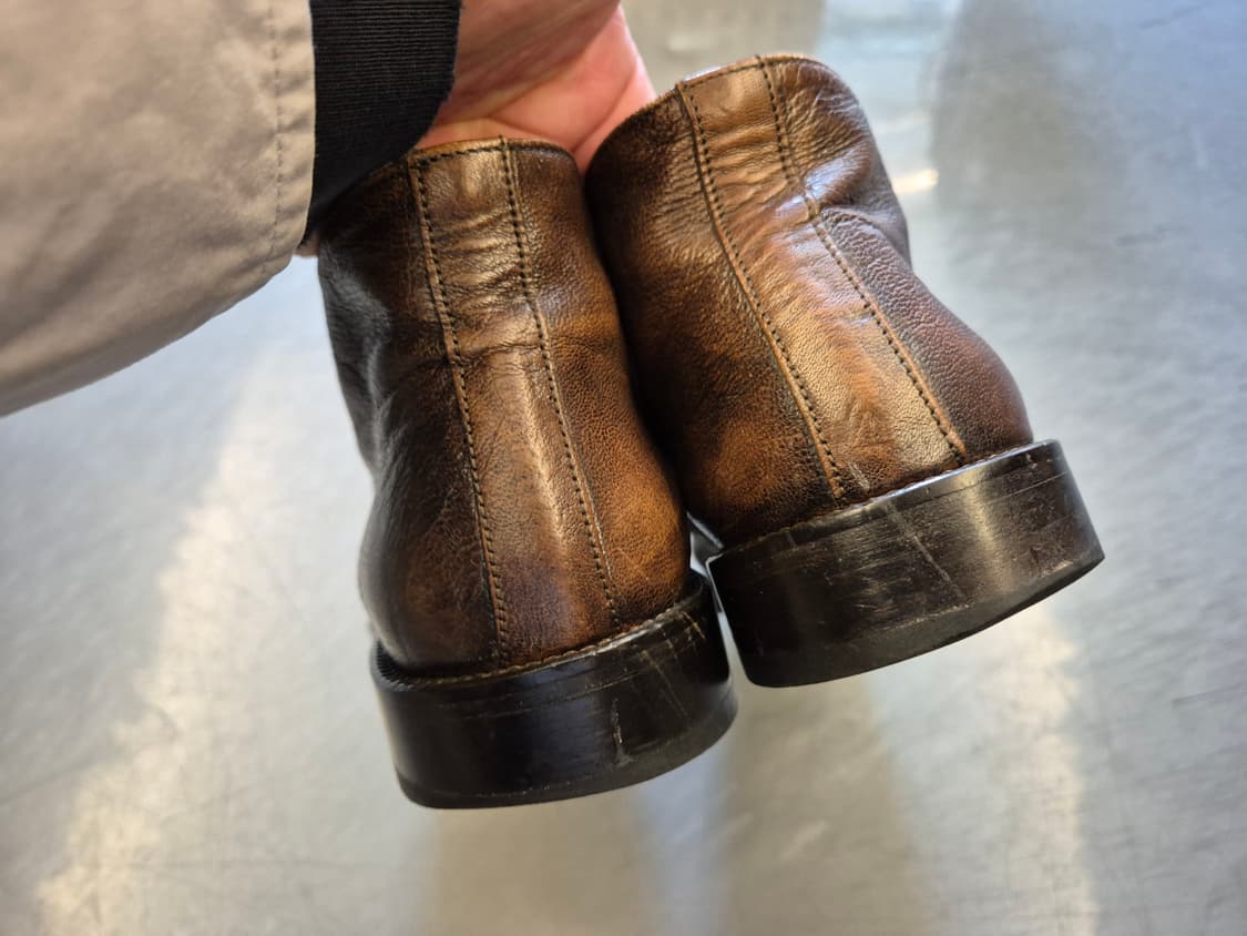 LORENZI ITALY PYTHON ANKLE BOOTS 상품이미지9