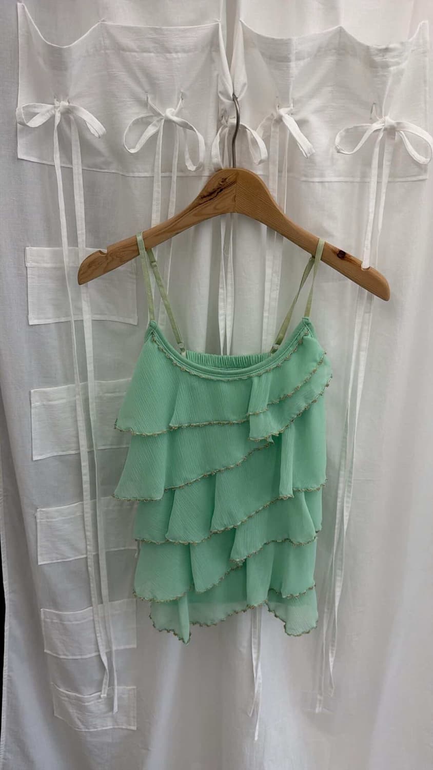 Mint frill sleeveless 상품이미지1