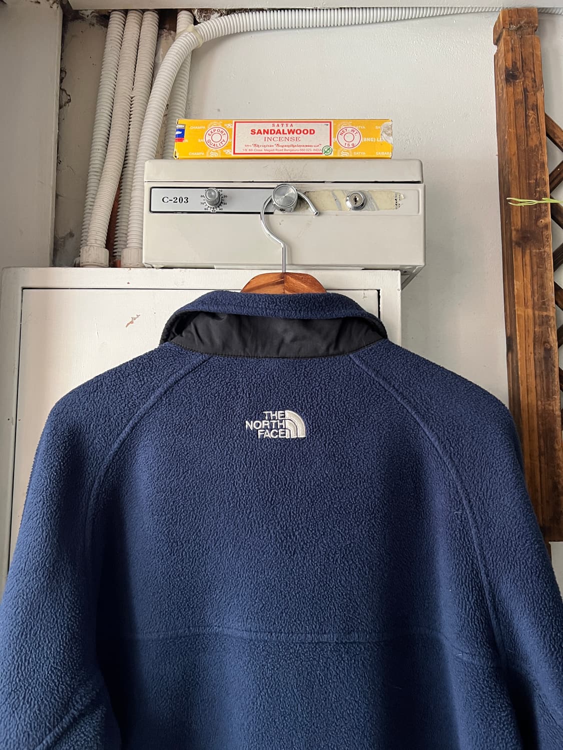 [M]노스페이스 해외판 센터로고 네이비 집업 플리스 상품이미지6