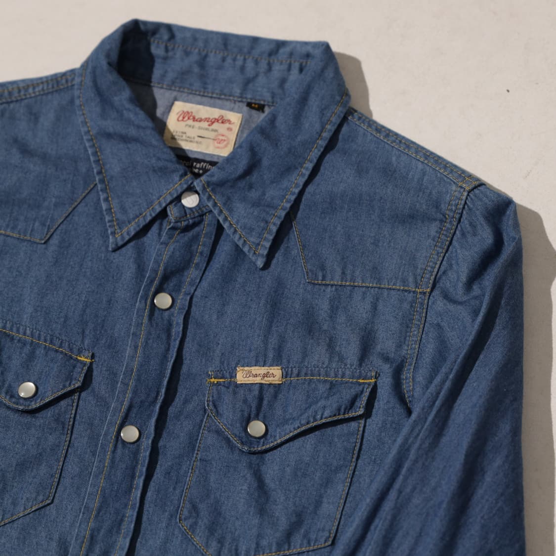 랭글러x쇼콜라피네 여성 웨스턴 데님 셔츠 상품이미지2