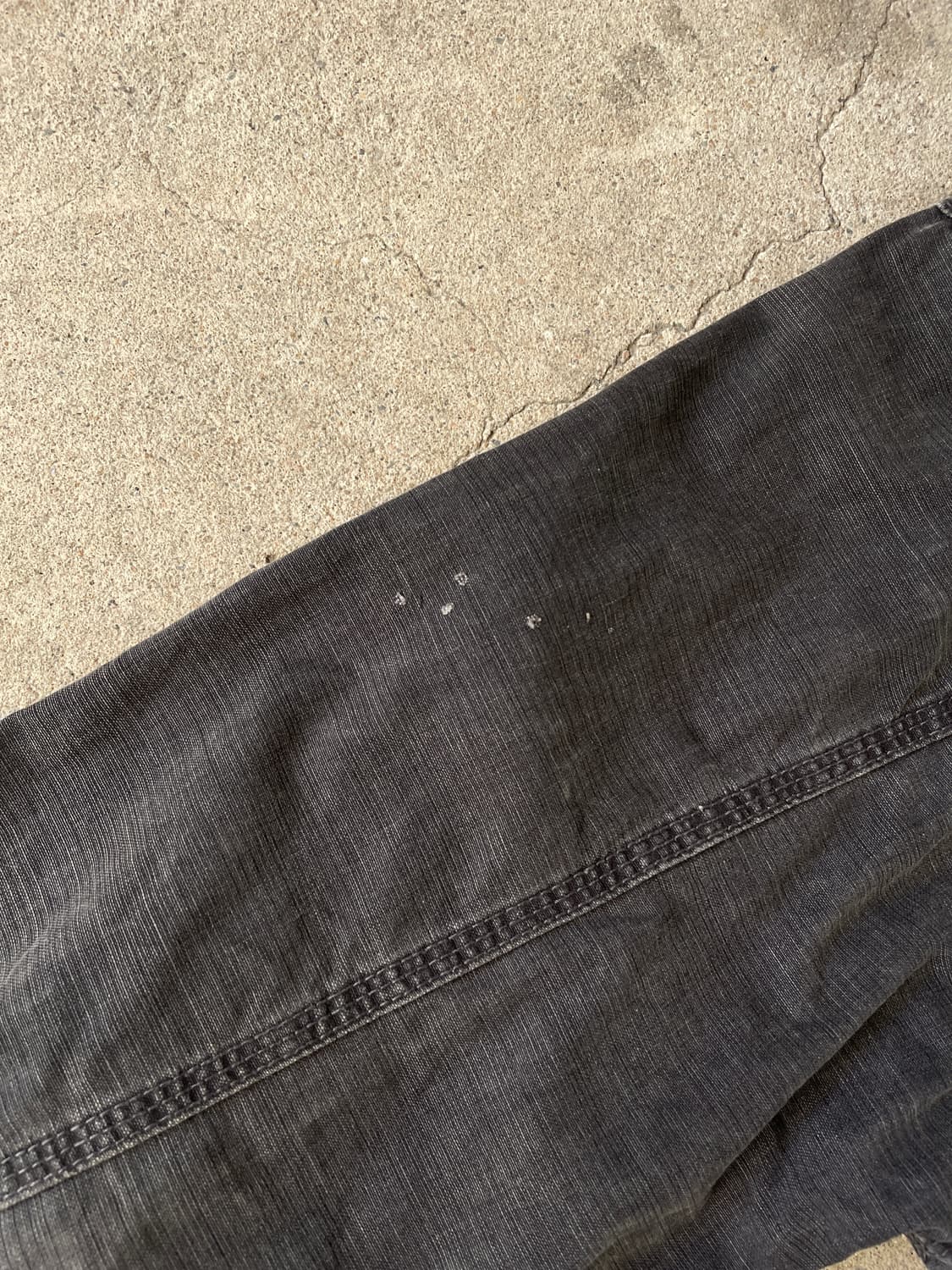 00s Stussy Canvas Faded Black Hood zip 상품이미지9