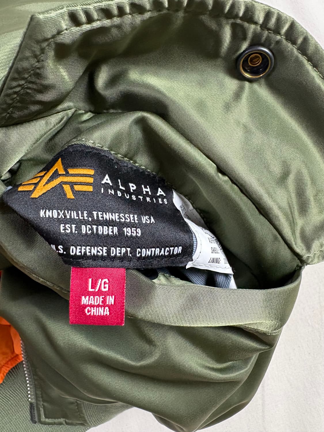 Alpha Industries 알파인더스트리 L-2B 자켓 L 상품이미지7