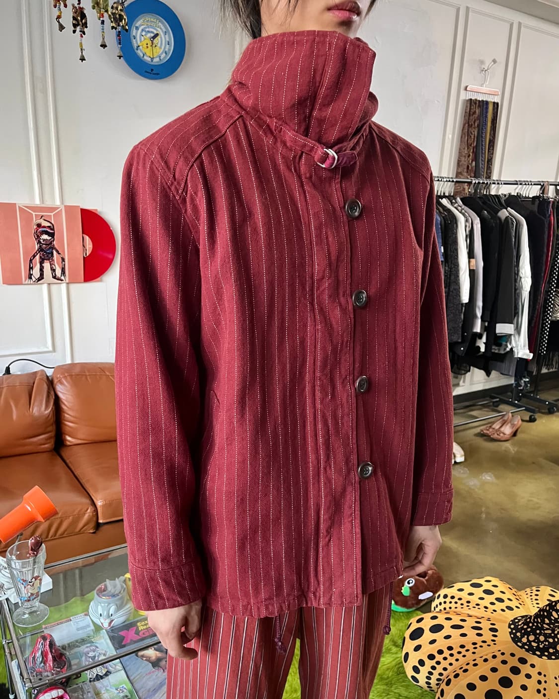 Gerry COSBY Old High-Neck Stripe Jacket 상품이미지2