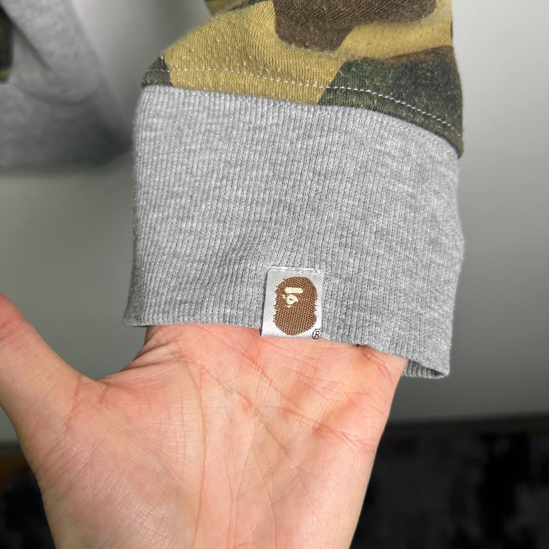 Bape 베이프 카모 샤크 후드집업 L 상품이미지8