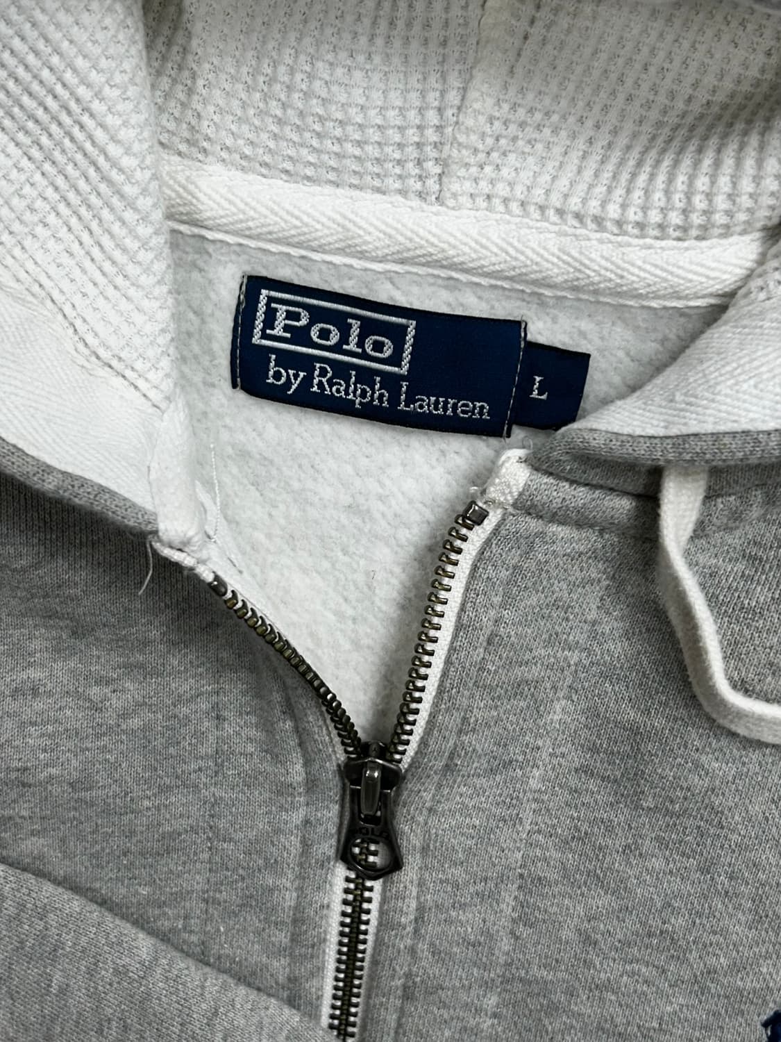 폴로 랄프로렌 그레이 후드집업 L 상품이미지5