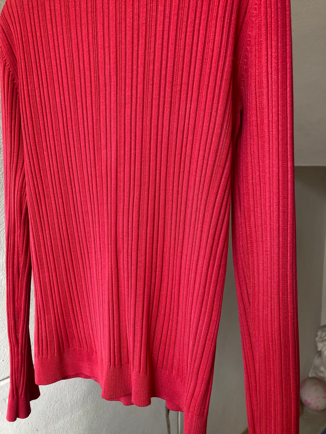 브이넥 버튼 골지 니트 상품이미지7