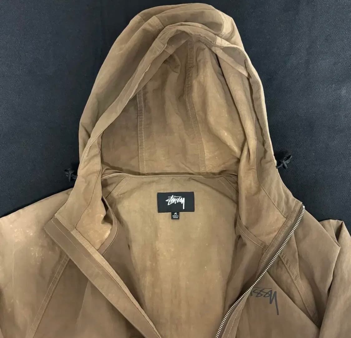 스투시 웨이브 다이 비치 쉘 자켓 브라운 상품이미지2