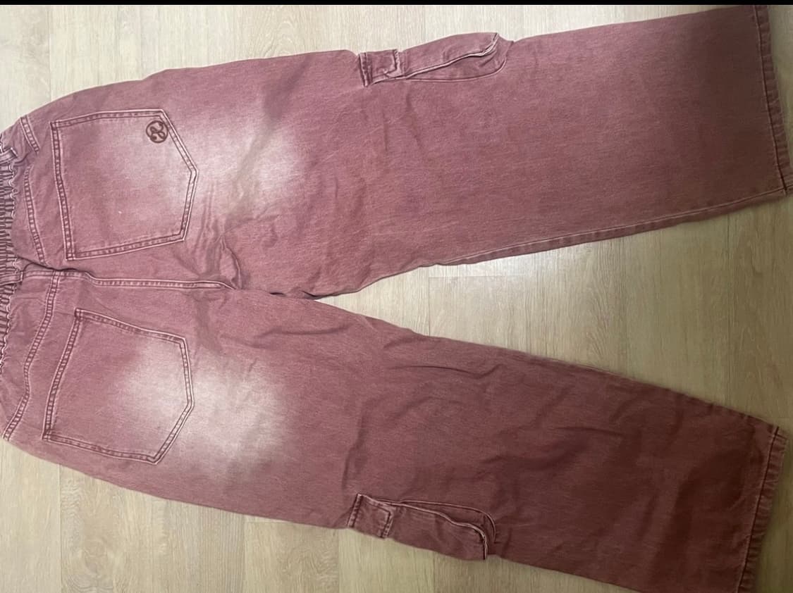 엑스톤즈 XP138 파스텔 데님 카고 팬츠 (PINK) L사이즈 상품이미지3