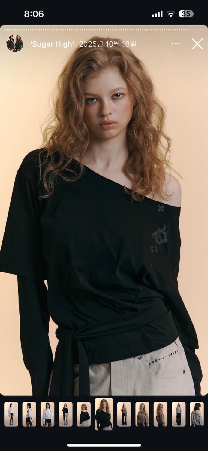 플노팔 noice tie long sleeve black 상품이미지3