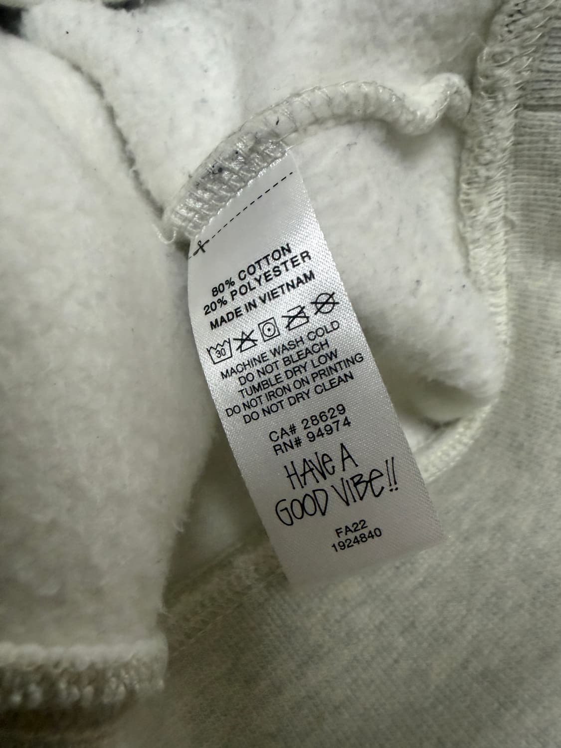 스투시 Stussy Rat Hoodie Ash Heather 상품이미지6