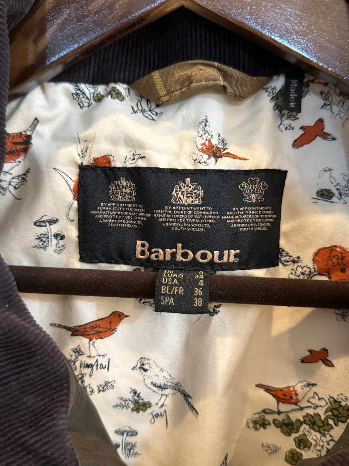 바버 Babour 왁스 자켓 여성 UK8 (55/S) 상품이미지3