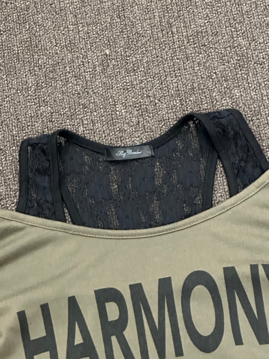 M)Japanese vintage 여성 y2k 레이어드 반팔 상품이미지4