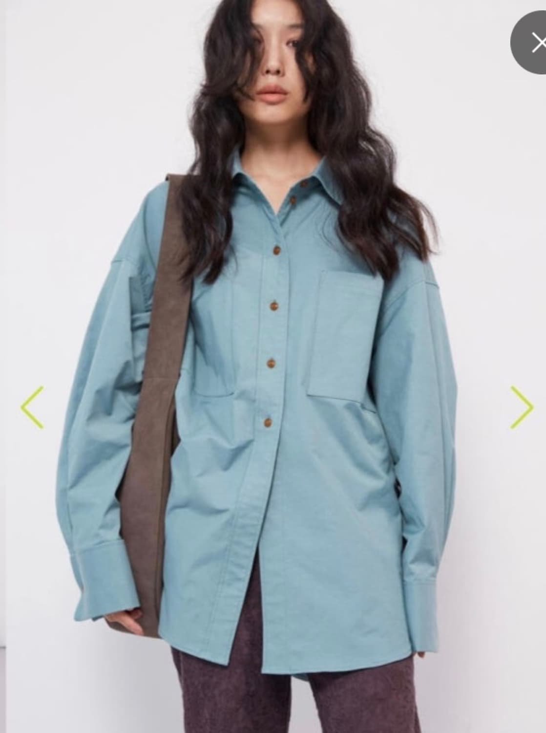 에토스 빅포켓 셔츠 옥색 상품이미지1