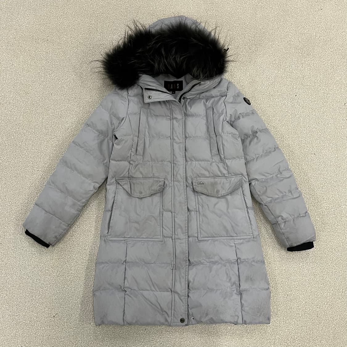 [90] 닥스 여성 다운 너구리털 후드 롱패딩 자켓 0120M1 상품이미지1