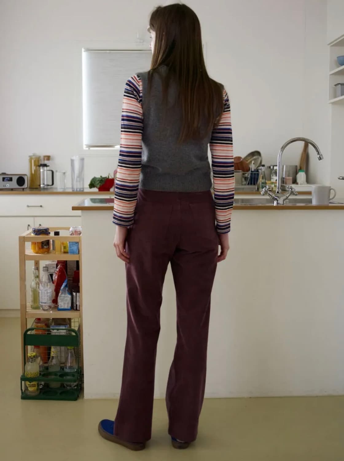 엔조블루스 스웨이드 부츠컷 팬츠 상품이미지3