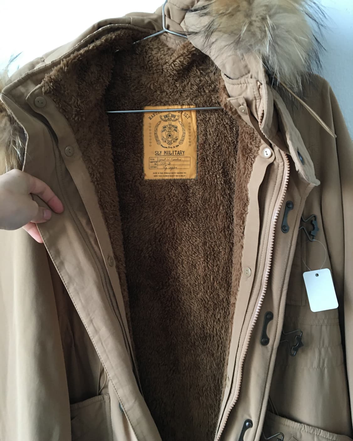 Raccoon fur hood filed jacket 상품이미지4