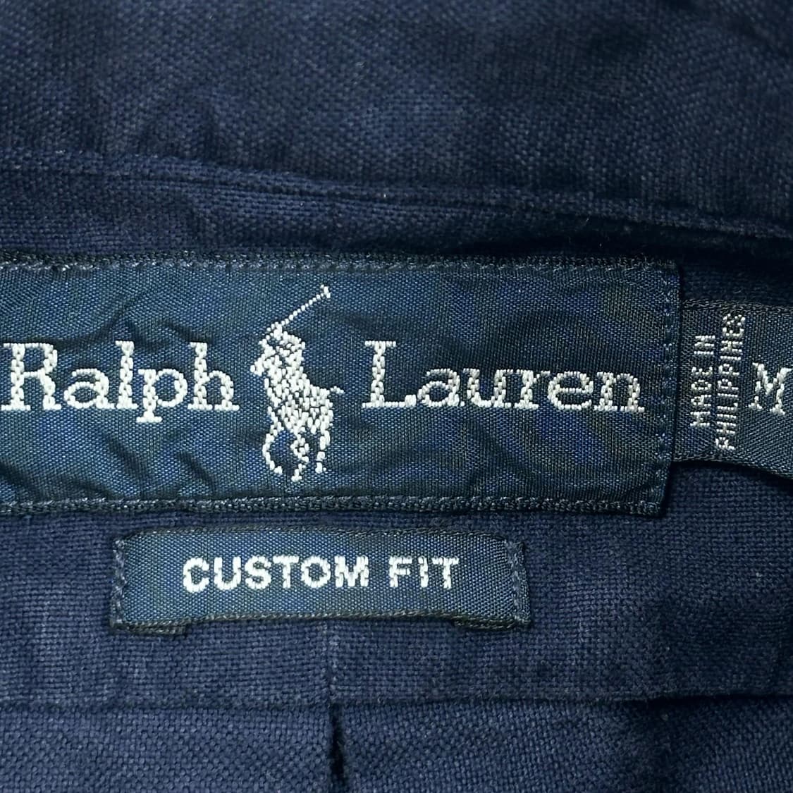 폴로 랄프로렌 커스텀핏 옥스포드 셔츠 네이비 M 상품이미지5