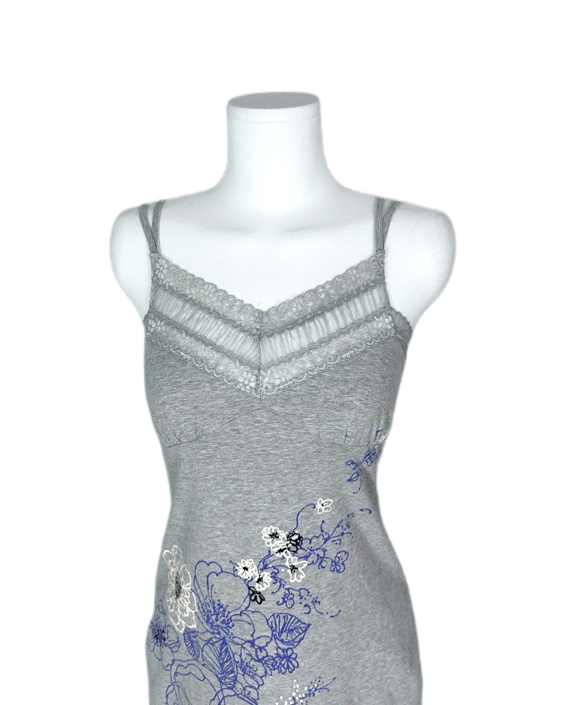 grey lace flower dress 상품이미지3
