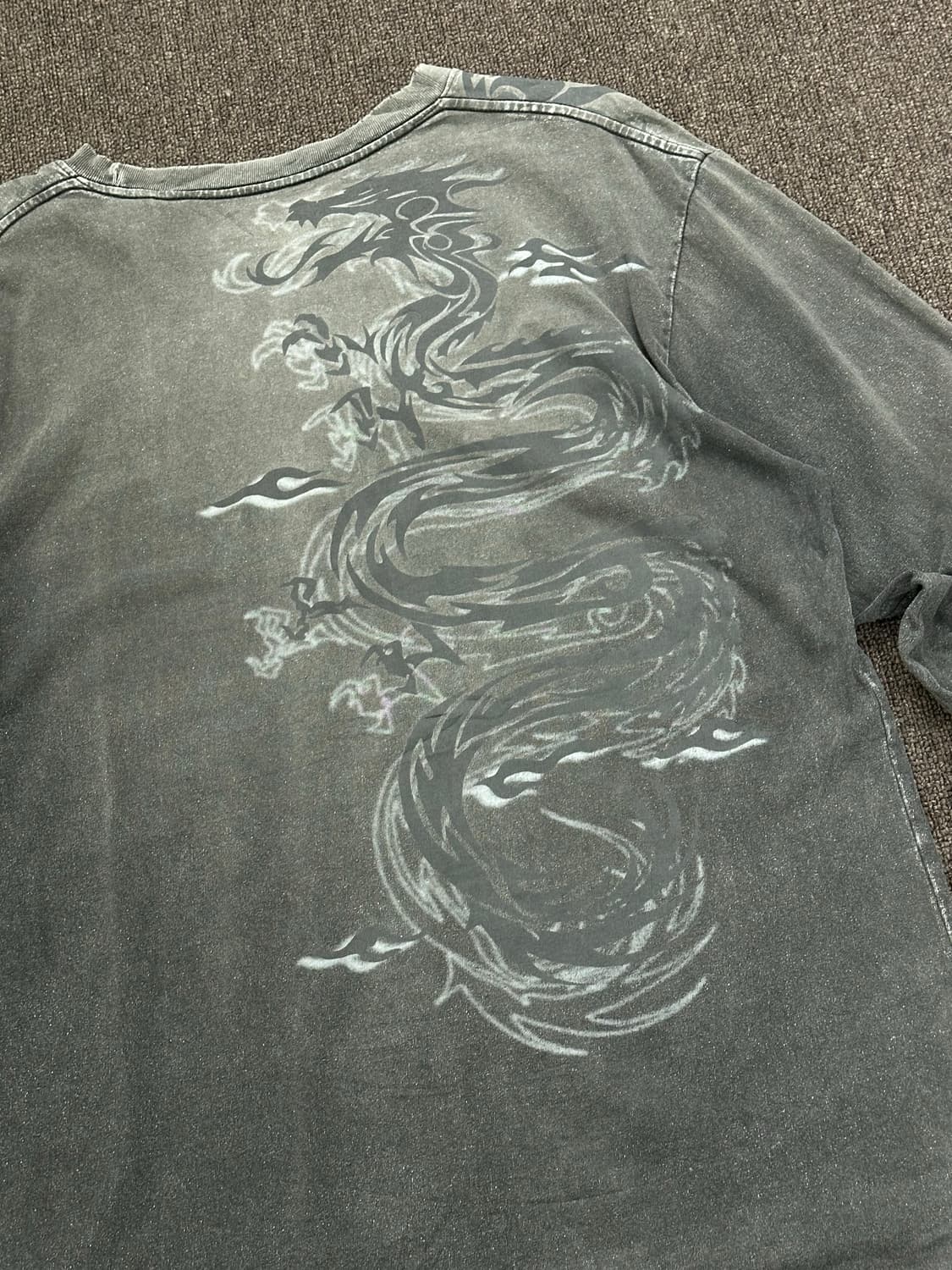 3L)Japanese vintage 드래곤 프린팅 롱슬리브 상품이미지2