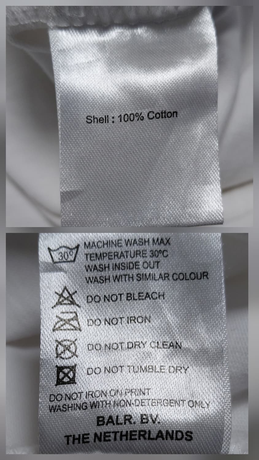 [S] 발레르(BALR.) 메탈 플레이트 로고 반팔 티셔츠 (화이트) 상품이미지3