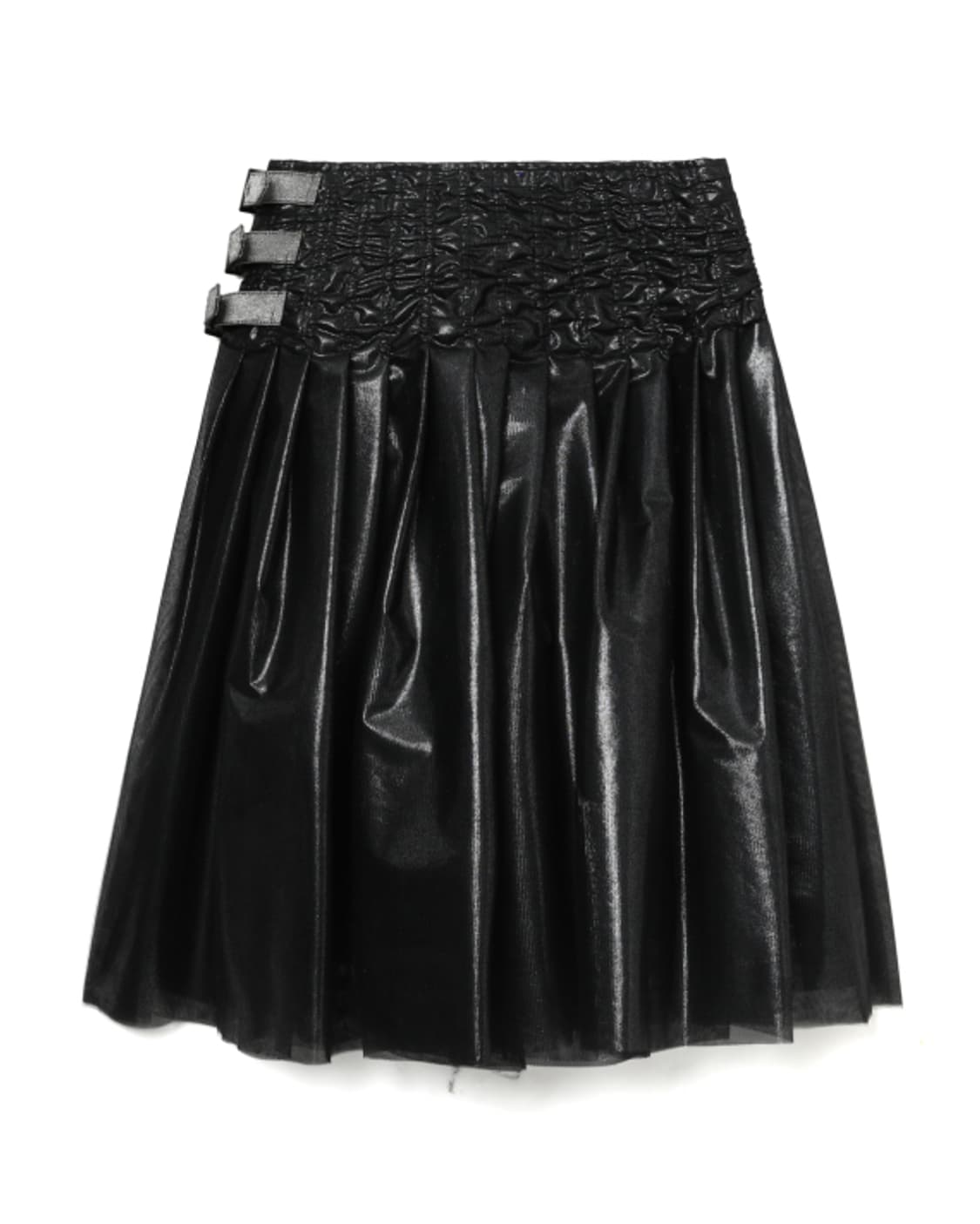 새상품 준야와타나베 블랙 벨티드 미디 스커트 L 상품이미지1