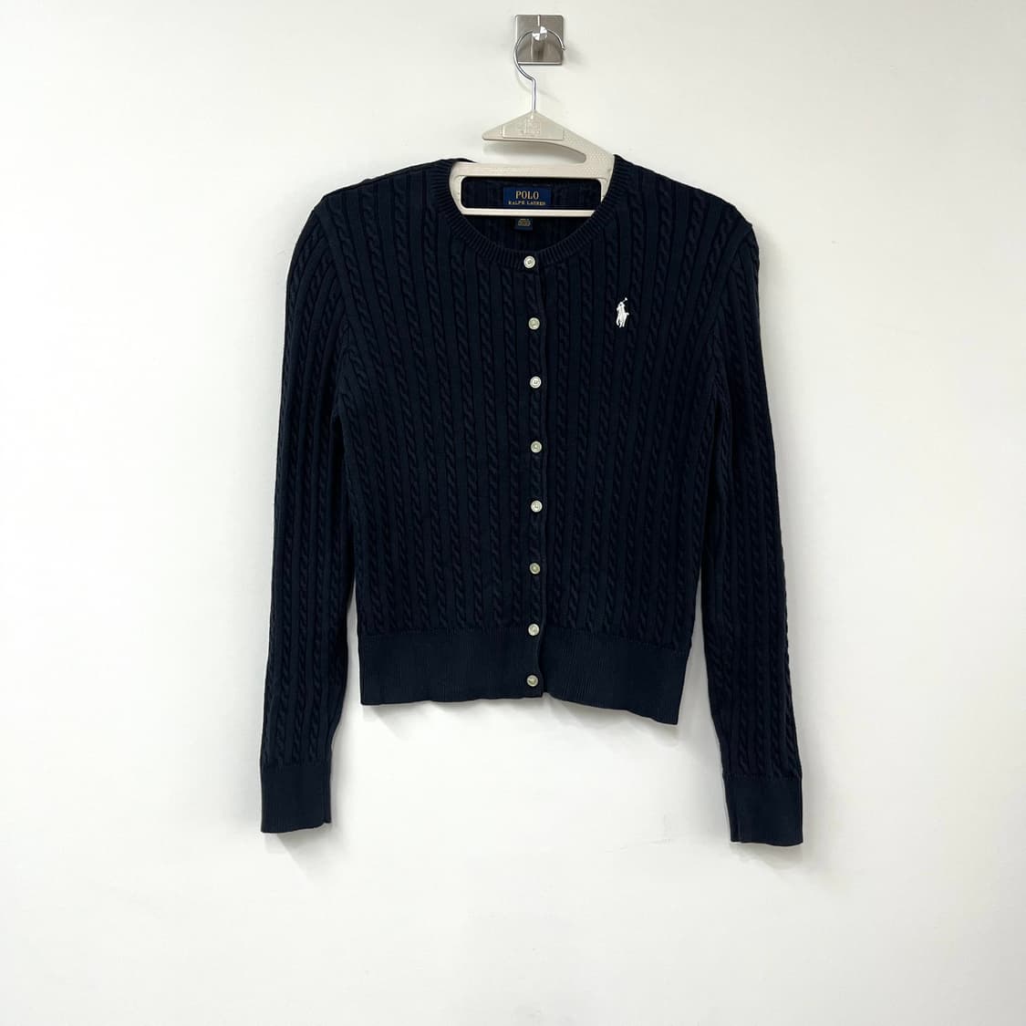 폴로 랄프로렌 네이비 꽈배기 니트 가디건 상품이미지2