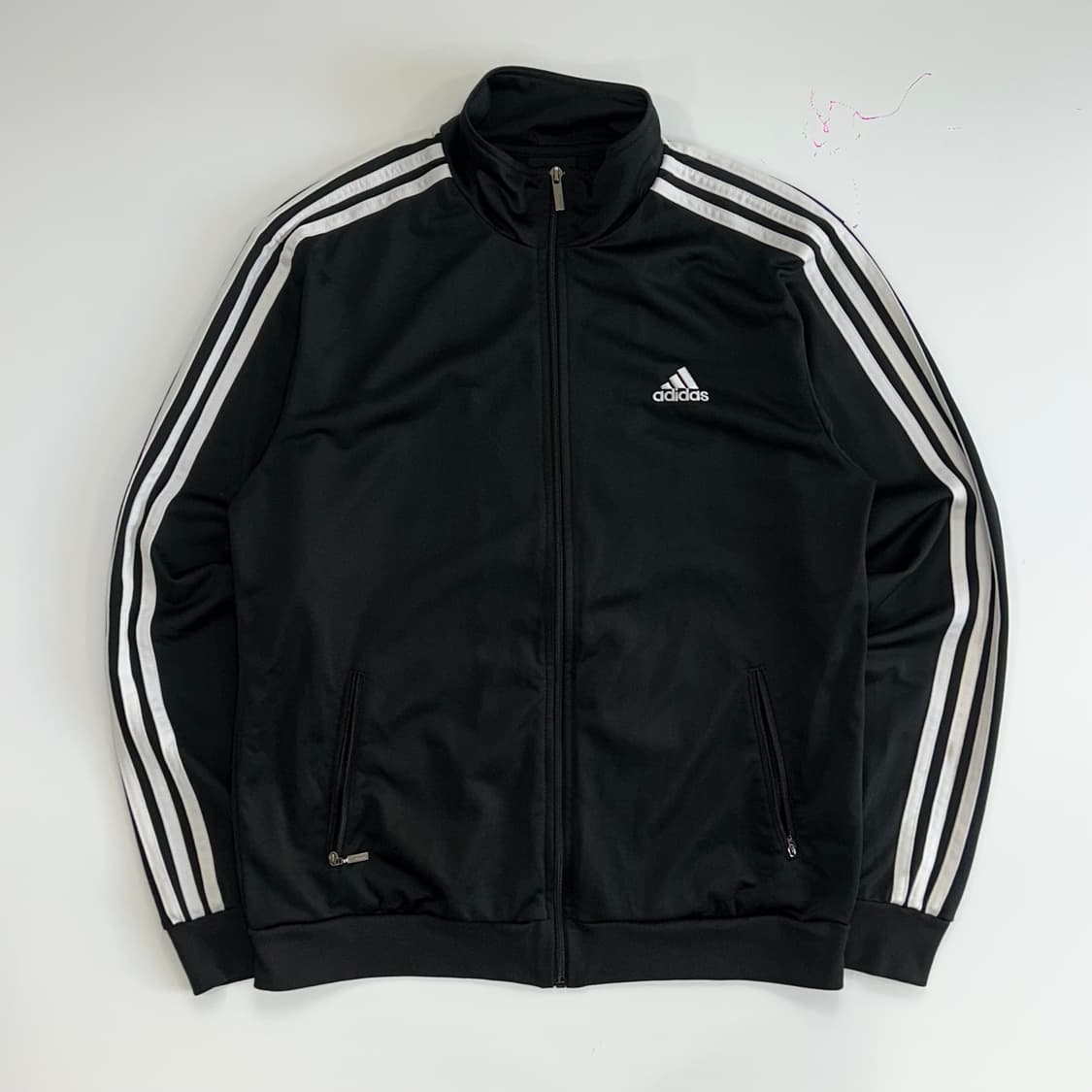 Adidas 아디다스 삼각로고 블랙 트랙탑 져지 상품이미지3