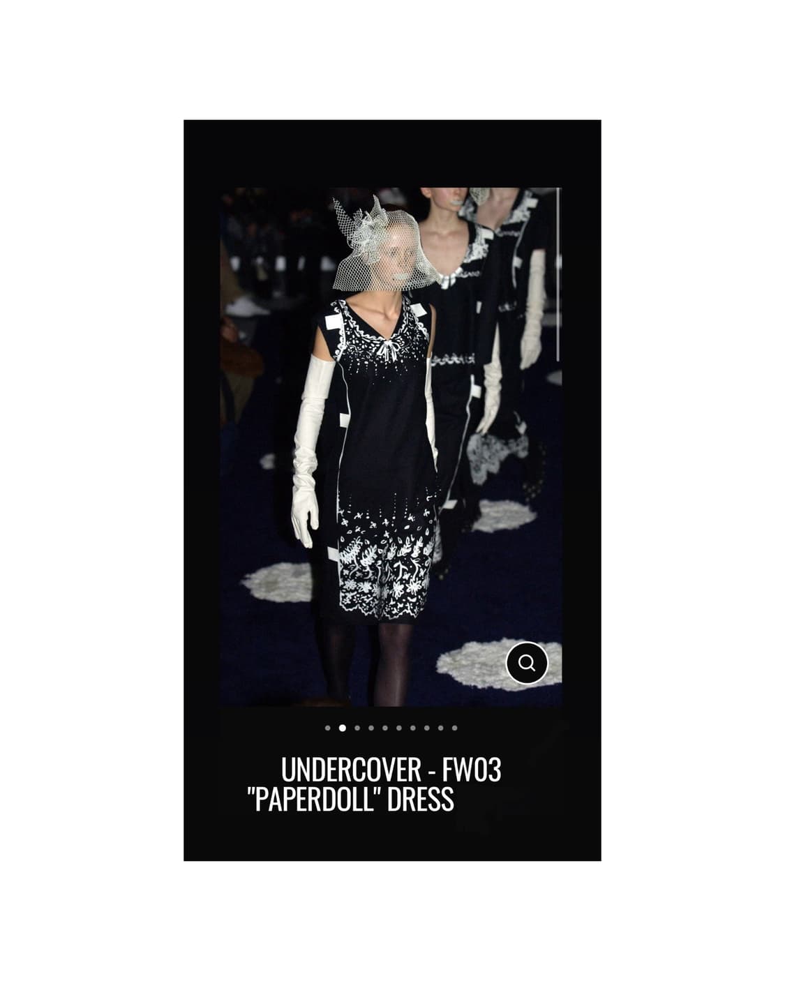 언더커버 fw03 페이퍼돌 원피스 드레스 아카이브 상품이미지1