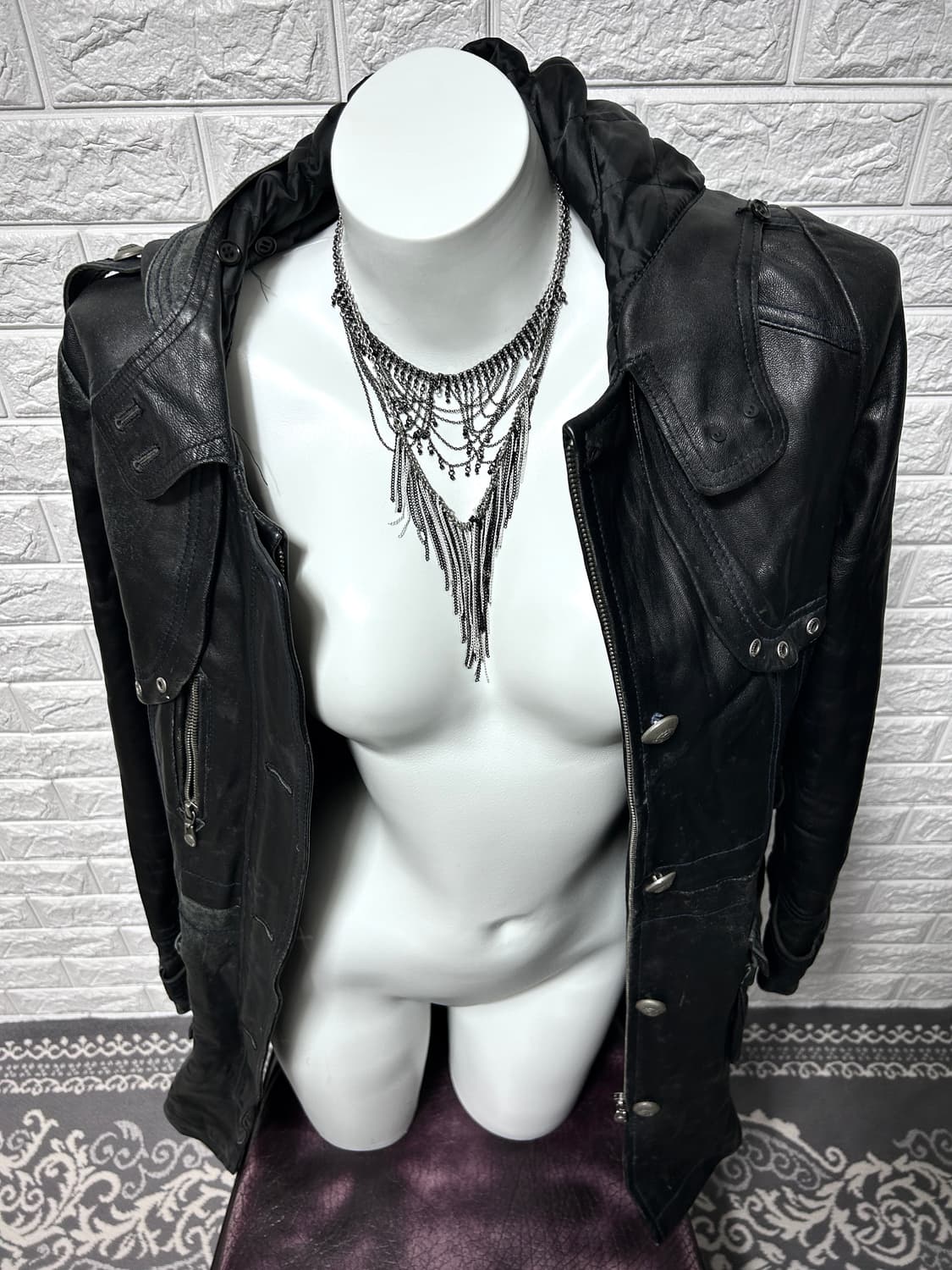 Lambskin Hooded Utility Coat 상품이미지6