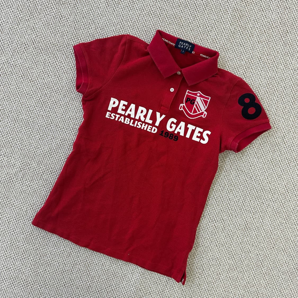 1 파리게이츠 레드 컬러 여성 폴로셔츠 0424D 상품이미지1