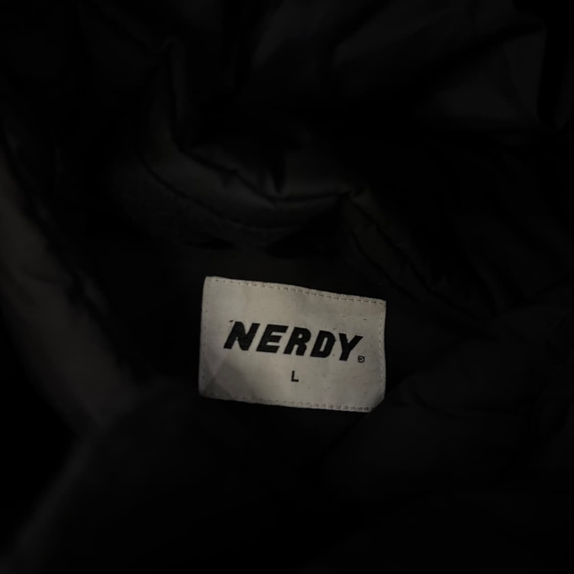 널디 빅로고 블랙 롱패딩 상품이미지4