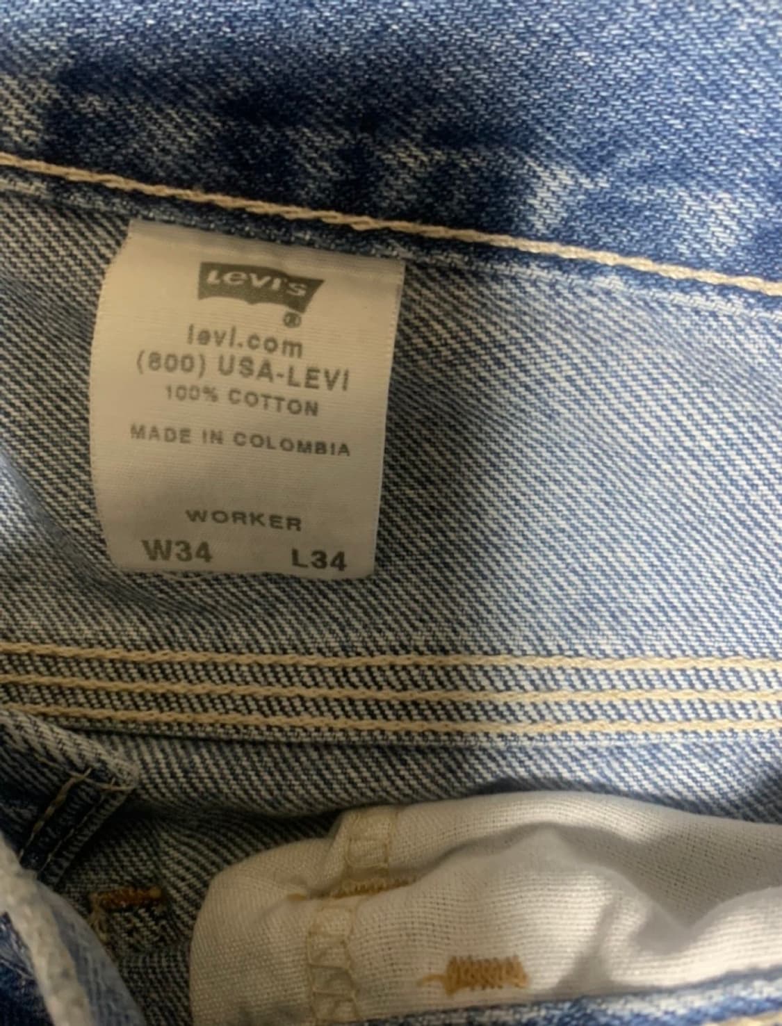 희귀) 리바이스 워커 청바지(노수선,34사이즈) 상품이미지4