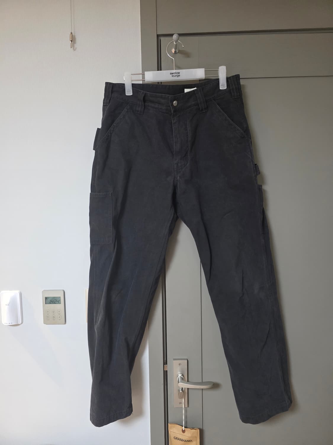 카키스 로거 팬츠 블랙 M사이즈 상품이미지1