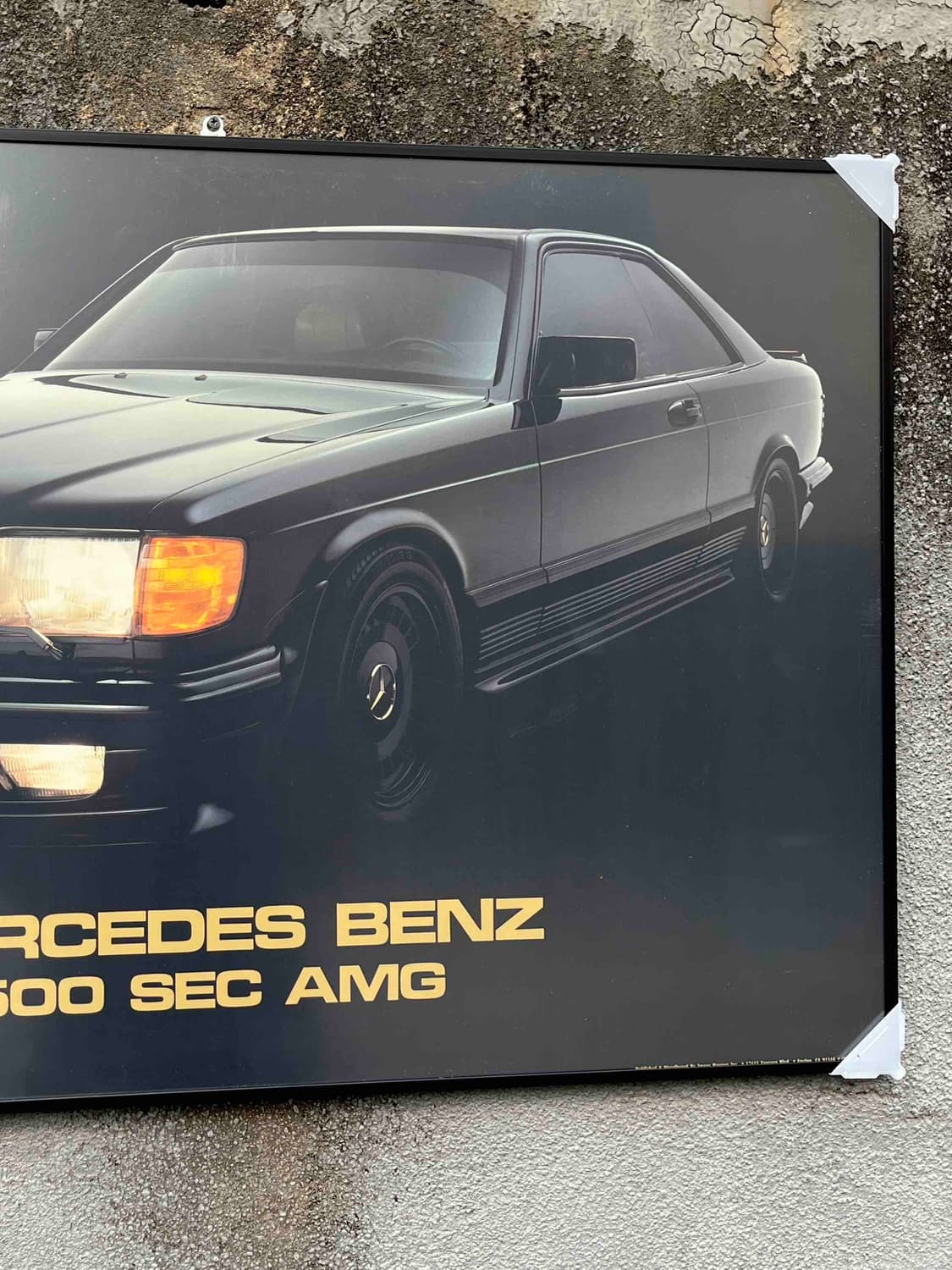 MERCEDES BENZ 500 SEC AMG 벤츠 포스터 상품이미지3
