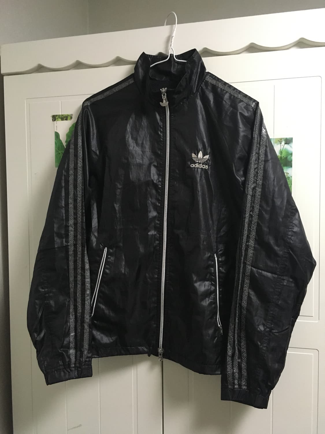 일본빈티지 희귀 유광 블랙 바람막이 상품이미지1