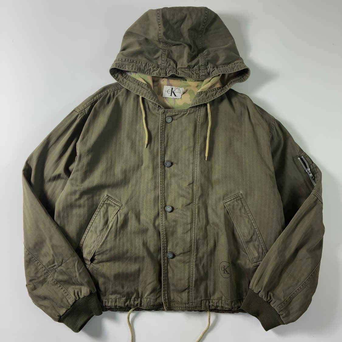 CK 켈빈클라인 90‘s 밀리터리 후드자켓 상품이미지1