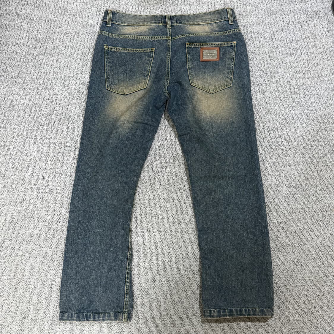 돌체앤가바나 메탈 로고 플레이트 워싱 데님 52 상품이미지5