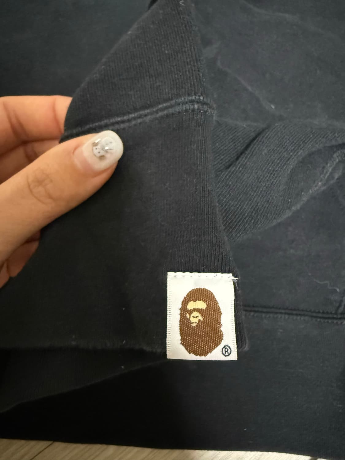 베이프 ABC 카모 컬리지 후드티 상품이미지3