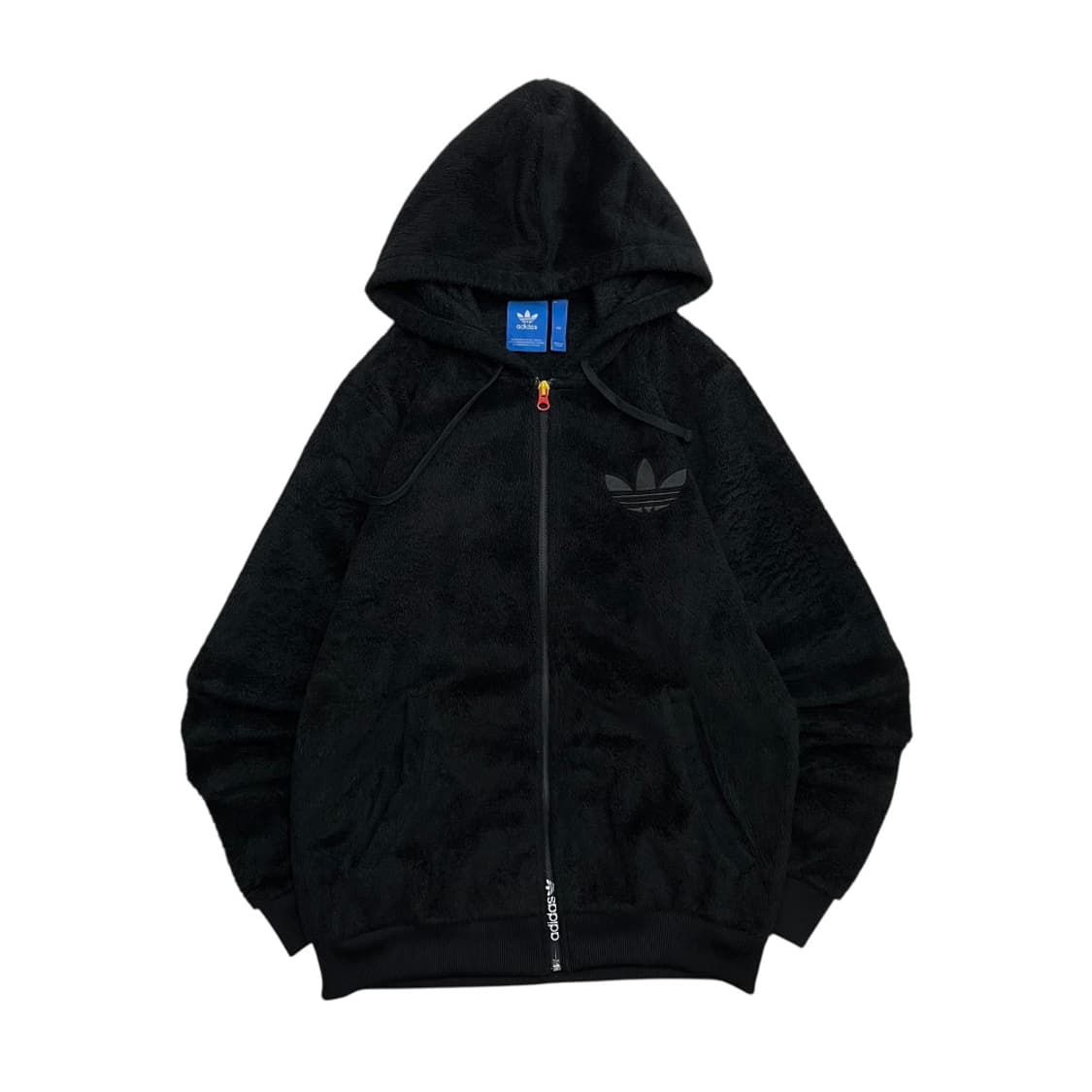 아디다스 파이어버드로고 블랙 셰르파 후드집업 100 상품이미지4