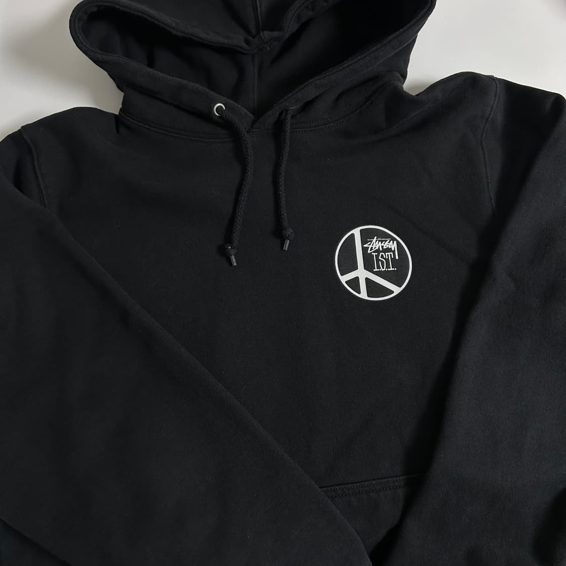 M 스투시 피스닷 후드 블랙 상품이미지4