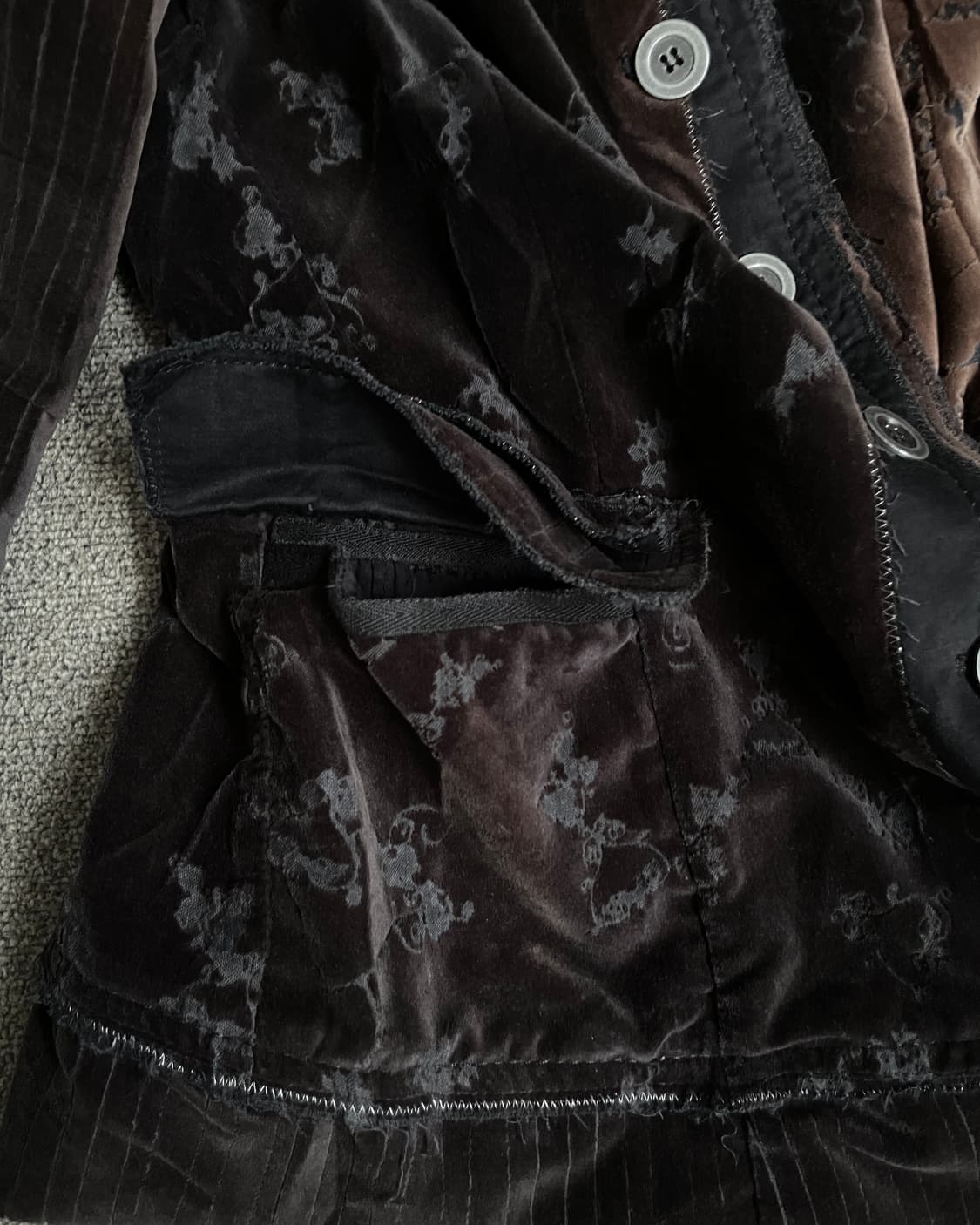 마리떼 프랑소와 저버 90s 벨벳 스티치 디테일 자켓 상품이미지7