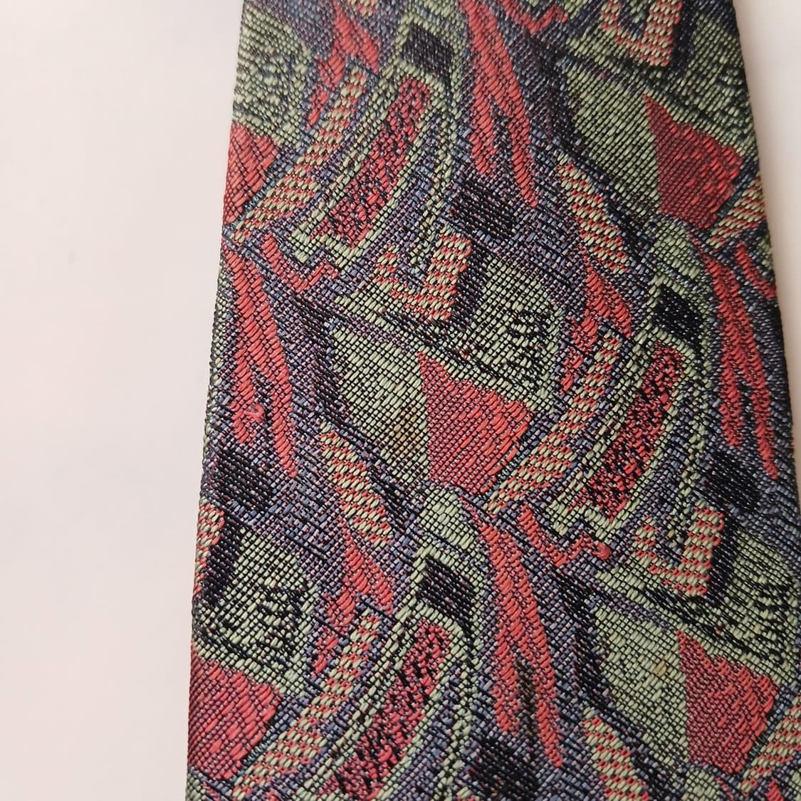 디올 실크 그린 패턴 넥타이 8.6cm B등급 A19388
 상품이미지7